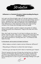 Load image into Gallery viewer, You’re Not An Influencer, You’re A Content Creator Ebook